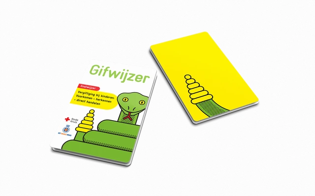 Voor- en achterkant van de Gifwijzer-snelwijzer